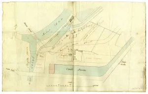 Sheffield, Canal Basin, early 19th cent Sheffield, Canal Basin, early 19th cent