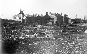 Sheffield Flood, General view of ruins at Malin Bridge Village, Hillsborough, Remains of Cleakum Inn/Malin Bridge Inn Sheffield Flood, General view of ruins at Malin Bridge Village, Hillsborough, Remains of Cleakum Inn/Malin Bridge Inn