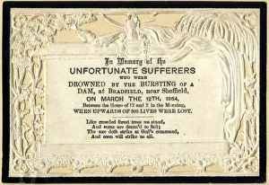 Sheffield Flood Memorial Card Sheffield Flood Memorial Card