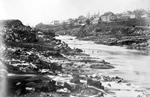 Sheffield Flood, site of Malin Bridge where bridge crossed Rivers Loxley and Rivelin , , 1864 Sheffield Flood, site of Malin Bridge where bridge crossed Rivers Loxley and Rivelin , , 1864