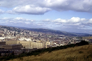 View of Sheffield from Skye Edge showing Park Hill Flats in the foreground, 1984 View of Sheffield from Skye Edge showing Park Hill Flats in the foreground, 1984