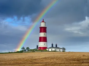 Rainbow Print over Happisburgh Lighthouse