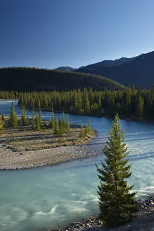 Athabasca River near Jasper, Jasper National Park, Alberta, Canada. September 2009 Athabasca River near Jasper, Jasper National Park, Alberta, Canada. September 2009