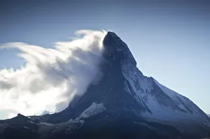 Banner cloud formation around the summit of the Matterhorn (4, 478m), Switzerland Banner cloud formation around the summit of the Matterhorn (4, 478m), Switzerland