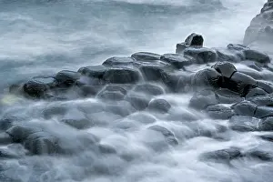 Coastal Landscape Photography Europe Prints: Basalt hexagonal rocks at the Giant's Causeway