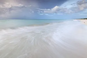 Coastal landscape with empty beach Ria Lagartos Biosphere Reserve, Yucatan Peninsula Coastal landscape with empty beach Ria Lagartos Biosphere Reserve, Yucatan Peninsula