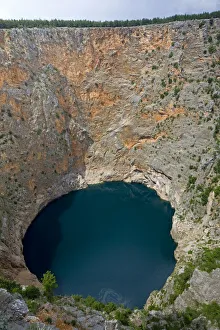 Crveno Jezero (Red Lake) near Imotski, Dinaric Alps, Dalmatia region, Croatia, May 2009 Crveno Jezero (Red Lake) near Imotski, Dinaric Alps, Dalmatia region, Croatia, May 2009