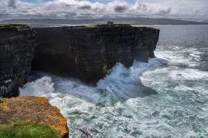 Republic Of Ireland Landscape Prints: Downpatrick Head - composed of Deltaic sandstone