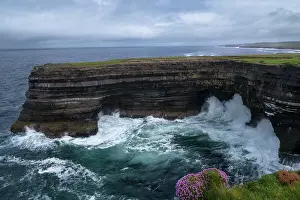 Republic Of Ireland Landscape Prints: Downpatrick Head - composed of Deltaic sandstone