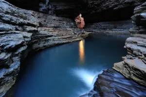 Kermit pool in Hancock gorge, Karijini National Park, Pilbara, Western Australia Kermit pool in Hancock gorge, Karijini National Park, Pilbara, Western Australia