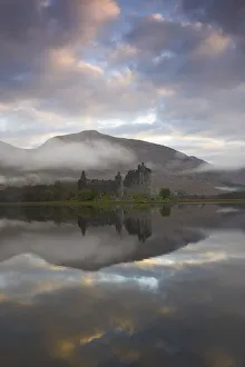 Kilchurn Castle on Loch Awe at dawn, Strathclyde, Scotland, UK, April 2011 Kilchurn Castle on Loch Awe at dawn, Strathclyde, Scotland, UK, April 2011