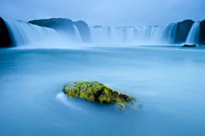 Long exposure of Godafoss waterfall, Iceland Long exposure of Godafoss waterfall, Iceland