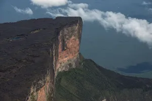 Mount Roraima tepui (flat top mountain) is the highest of the Pakaraima chain of Mount Roraima tepui (flat top mountain) is the highest of the Pakaraima chain of