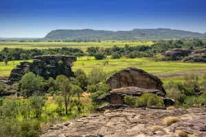 Nadab floodplain gives way to Arnhemland, view from Nadab Lookout, Ubirr, Kakadu National Park Nadab floodplain gives way to Arnhemland, view from Nadab Lookout, Ubirr, Kakadu National Park