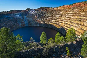 Opencast mine, Rio Tinto - Red River, Sierra Morena, Gulf of Cdiz, Huelva, Andalucia Opencast mine, Rio Tinto - Red River, Sierra Morena, Gulf of Cdiz, Huelva, Andalucia