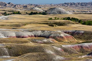 Prairie and eroded formaions at Sage Creek Basin, Badlands National Park, South Dakota Prairie and eroded formaions at Sage Creek Basin, Badlands National Park, South Dakota
