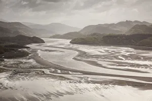 RF- Mawddach Estuary at low tide, Barmouth, Snowdonia National Park, Gwynedd, Wales RF- Mawddach Estuary at low tide, Barmouth, Snowdonia National Park, Gwynedd, Wales