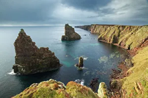Sea stacks, Duncansby Head, John O Groats, Caithness, Scotland, UK, April 2015 Sea stacks, Duncansby Head, John O Groats, Caithness, Scotland, UK, April 2015