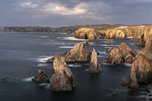 Sea stacks at Mangurstadh/Mangersta Beach, Isle of Lewis and Harris, The Outer Hebrides Sea stacks at Mangurstadh/Mangersta Beach, Isle of Lewis and Harris, The Outer Hebrides