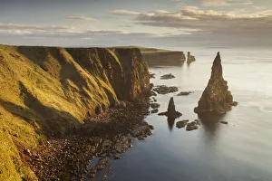 Sea stacks in morning light, Duncansby Head, John O Groats, Caithness, Scotland, UK Sea stacks in morning light, Duncansby Head, John O Groats, Caithness, Scotland, UK