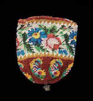 Handcrafted Beaded Pouch Print