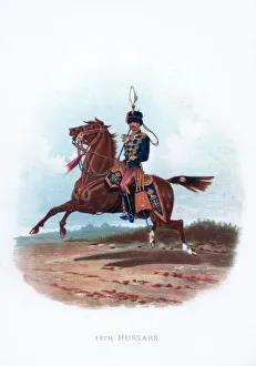Chromolithograph Print Art Prints: 11th Hussars, 1889