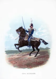 British Army Regimental History Prints: 13th Hussars, 1889