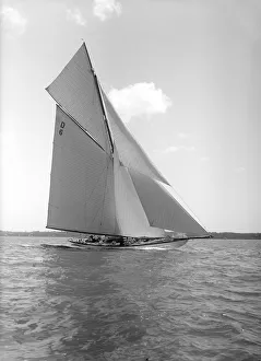 The 15 Metre cutter Sophie Elizabeth sailing close-hauled, 1911 The 15 Metre cutter Sophie Elizabeth sailing close-hauled, 1911