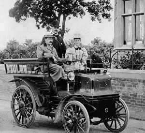 Black And White Automobiles Prints: 1898 Daimler Wagonette. Creator: Unknown