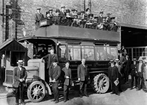 1906 Daimler Experimental Gearless Bus Print