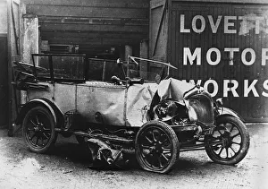 National Motor Museum Collection Items Prints: 1922 Bean with accident damage. Creator: Unknown