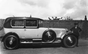 Black And White Automobiles Prints: 1922 Rolls-Royce Silver Ghost. Creator: Unknown