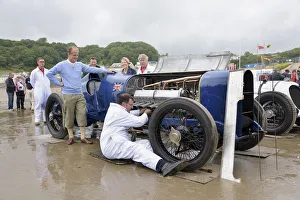 1925 Sunbeam 350 hp driven by Don Wales at Pendine Sands 2015. Creator: Unknown 1925 Sunbeam 350 hp driven by Don Wales at Pendine Sands 2015. Creator: Unknown