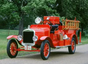 Vintage Fire Brigade Vehicles Prints: 1927 Ford TT Fire engine