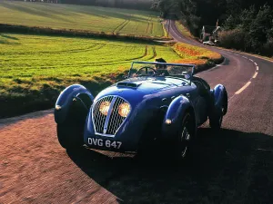 Classic Road Transport Vehicles Prints: 1950 Healey Silverstone