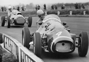 British Racing Cars Prints: 1952 Connaught driven by Horton. Creator: Unknown