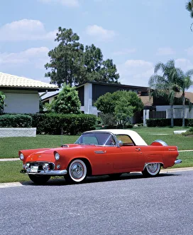 Retro Road Transport Prints: 1956 Ford Thunderbird