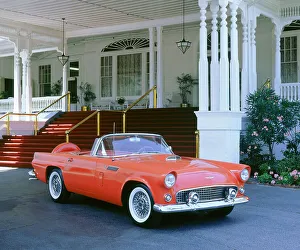 Retro Automobiles Prints: 1956 Ford Thunderbird