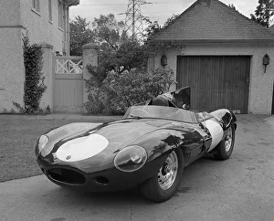 Vintage Jaguar Models Prints: 1956 Jaguar D type. Creator: Unknown