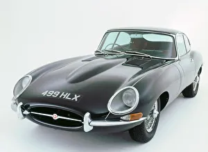 British Motor Transport History Prints: 1964 Jaguar E type 3.8