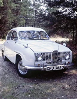 Retro Automobiles 1960s Prints: 1966 Saab 96. Creator: Unknown