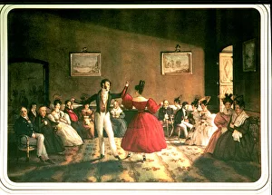 Elegant Couple Dancing Prints: 2683726