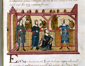 Medieval Manuscript Illustration Print (12th-15th century)