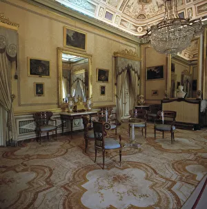 Images Dated 12th July 2018: Classical Elegance Print: Opulent European Palace Interior