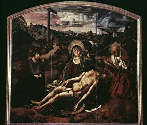 Northern Renaissance Triptych Print: The Pietà