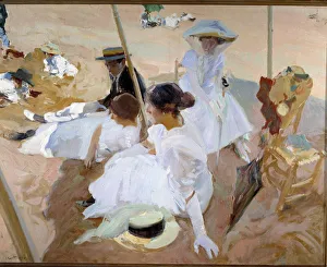 Impressionist Beach Scene Prints: 2686406