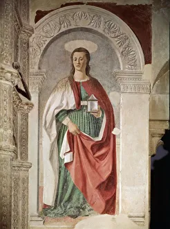 Renaissance Saintly Figure Print