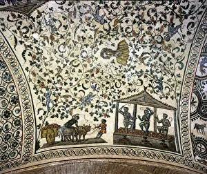 Ancient Roman Mosaic Print - Intricate Artistry