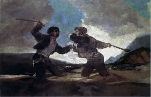 Images Dated 13th July 2018: Dramatic Duel in a Rugged Landscape Print