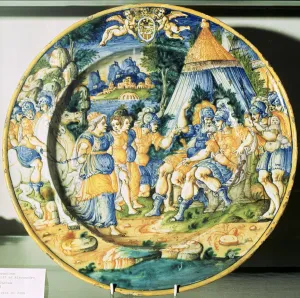 Renaissance Majolica Ceramic Plate Print
